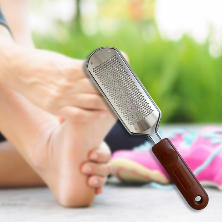 Stainless Steel Foot Scraper Non-Abrasive Dead Skin Grinding Scrubber for  Women Men Avoids Callus Buildup