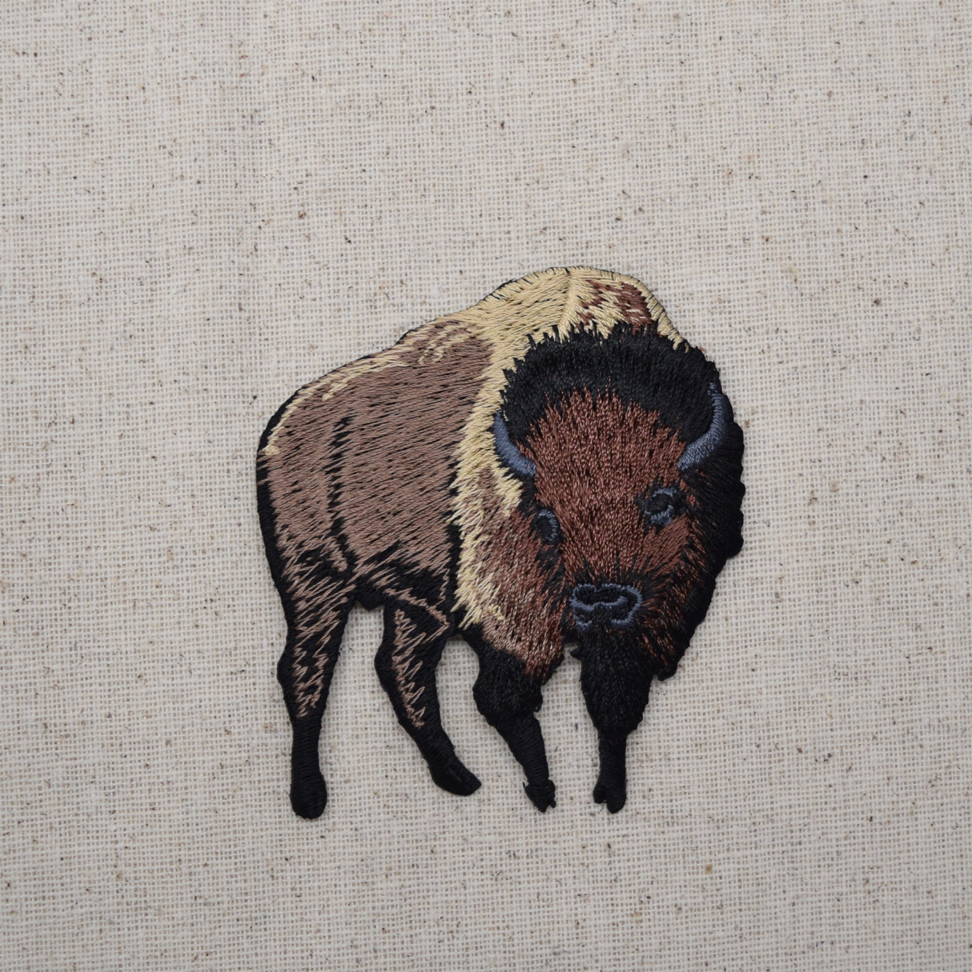 Plains Buffalo Beautiful South Dakota Embroidered iron on patch 