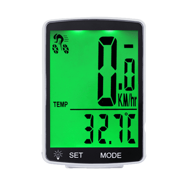 LIXADA Wireless Bike Computer Multi Functional LCD Screen Bicycle Computer Mountain Bike Speedometer Odometer IPX6 Waterproof Cycling Measurable Temperature Stopwatch Cycling Accessories