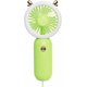 thumbnail image 1 of USB rechargeable pocket fan handheld LED light mini fan portable handheld outdoor travel hand fan (green, 1 pack), 1 of 3