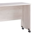 thumbnail image 2 of Rectangular Wooden Desk Return with Casters and Grain Details White Oak - Saltoro Sherpi, 2 of 5