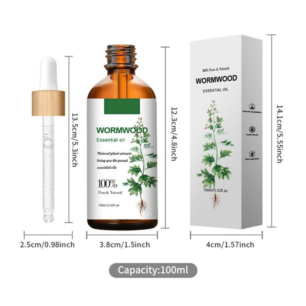 Aceite esencial de artemisa sin enjuague, nutritivo, hidratante y capilar para cuerpo y rostro, hidratación y masaje - 100 ml de agua esencial