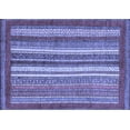 thumbnail image 1 of Ahgly Company Indoor Rectangle Abstract Blue Modern Area Rugs, 2' x 3', 1 of 4