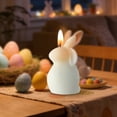 thumbnail image 3 of Easter Rabbit Scented Candle Aromatherapy Holiday Candlestick 4 Candle Holder Centerpiece Candle Centerpiece round Votive Candle Holders Dining Table Candle Holder Short Candle Holder Candle Holders, 3 of 5
