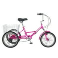 thumbnail image 3 of MOPHOTO 24" 7-Speed Folding Adult Tricycle,Fold up Tricycles for Women,3 Wheel Cruiser Bikes with Low Step-Through,Adult Fold up Tricycle with Basket, 3 of 13