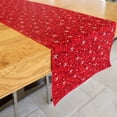 thumbnail image 5 of 100% Cotton Table Runner Christmas / Event Decoration Stars and Tinsel Red, 5 of 5