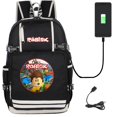 thumbnail image 1 of Mochila con estampado para niño y niña, morral escolar con USB para viaje, impermeable, grande, 2020, 1 of 4