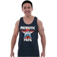 thumbnail image 5 of USA American Patriotic Papa Smurf Tank Top Sleeveless Tee Men Brisco Brands X, 5 of 6