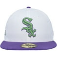 thumbnail image 2 of Men's New Era White Chicago White Sox  Side Patch 59FIFTY Fitted Hat, 2 of 5
