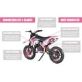 thumbnail image 6 of Thehsnt 49cc Kids Dirt Bike - 2-Stroke Gas-Powered Mini Motorcycle, Off-Road Motocross w/Disc Brakes (Pink), 6 of 12