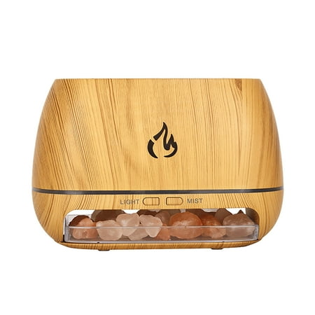 

baby girl humidifiers for nursery Safety Christmas present Stone Flame Atomization Humidifier 200ml Small Portable Wood Grain Oil Humidifier Aromatherapy Machine