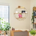 thumbnail image 5 of Joveco Round 3 Tier Wall Mounted Floating Shelf, Decorative Tiered Geometric Circular Shelving for Bathroom, Bedroom, Living Room Decor, 5 of 5