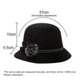 thumbnail image 2 of Sombrero estilo bombín vintage Desiderio para mujer, elegante sombrero tipo pescador para dama, 2 of 5