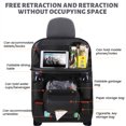 thumbnail image 3 of Car Seat Back Organizer, Car Seat Back Protectors Kick With Foldable Table Tray Backseat Car Organizer Mats Travel Accessories with 9 Storage Pockets (Black), 3 of 6