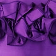 thumbnail image 4 of S4Sassy Handmade Frill Purple Satin Cushion Cover Square Pillow Case 12 x 12, 4 of 5