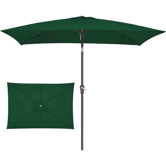 2x3m Beach Umbrella Replacement Canopy, 98% UV Block & Waterproof Polyester for 6-Rib Frames