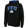 thumbnail image 2 of Men's Colosseum Black BYU Cougars Arch & Logo 3.0 Pullover Hoodie, 2 of 3
