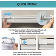 thumbnail image 3 of MYshade 2 Pack No Tools-No Drill White-33"W*64"H Cordless 1" Light Filtering Mini Blinds for Indoor Windows Horizontal Shades with Smooth Lift & Dustproof Slats, 3 of 9