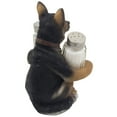 thumbnail image 4 of Sitting German Shepherd Glass Salt & Pepper Shaker Set with Decorative Dog Figurine Display Stand Holder Kitchen Table Decoration by Home 'n Gifts, 4 of 4