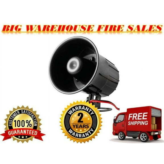 American Terminal Loud Mini Siren for Car Alarm System Viper Scytek Autopage Etc...