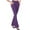 Purple, variant on ZQUUVOU Women's Pants Casual High Waist Solid Color Knitted Pull Flare Yoga Trousers(Olive Green,XL)