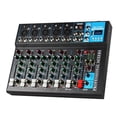 thumbnail image 3 of Mezclador de audio profesional de 7 canales con fuente de alimentación de 48 V, reproductor de MP3,, 3 of 12
