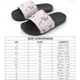 thumbnail image 2 of GZHJMY Stylish Slides for Women Men, Pink Unicorn and Rainbow Soft Flexible Slip-on Sandals Slippers, 2 of 7