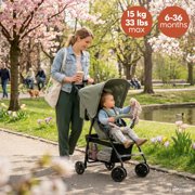 hauck Sport T13 Lightweight Compact Foldable Stroller Pushchair, Dark Olive