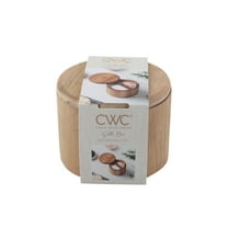 Cook with Color Acacia Wood Salt Cellar – Stylish & Functional