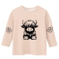 thumbnail image 4 of Lovzfmll T-Shirt Graphique à Manches 3/4 pour Enfants, Col Rond Décontracté, Style Col Rond pour Tout-Petits 3-4 Ans, 4 of 4