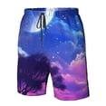 thumbnail image 4 of Fotbe Dreamy Colorful Starry Sky Trajes de Baño Estampados para Hombre, Shorts de Verano de Secado Rápido, Ropa de Playa, Bañadores-X-Large, 4 of 6