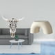 thumbnail image 2 of Escultura artística colgante de pared con cabeza de toro tribal, adorno para oficina, , dormitorio con taburete para cambiar zapatos, rep, 2 of 8