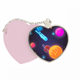 thumbnail image 1 of Universo monstruo alienígena espacio paisaje Bolsa de viaje Mirror maquillaje corazón rosa, 1 of 4