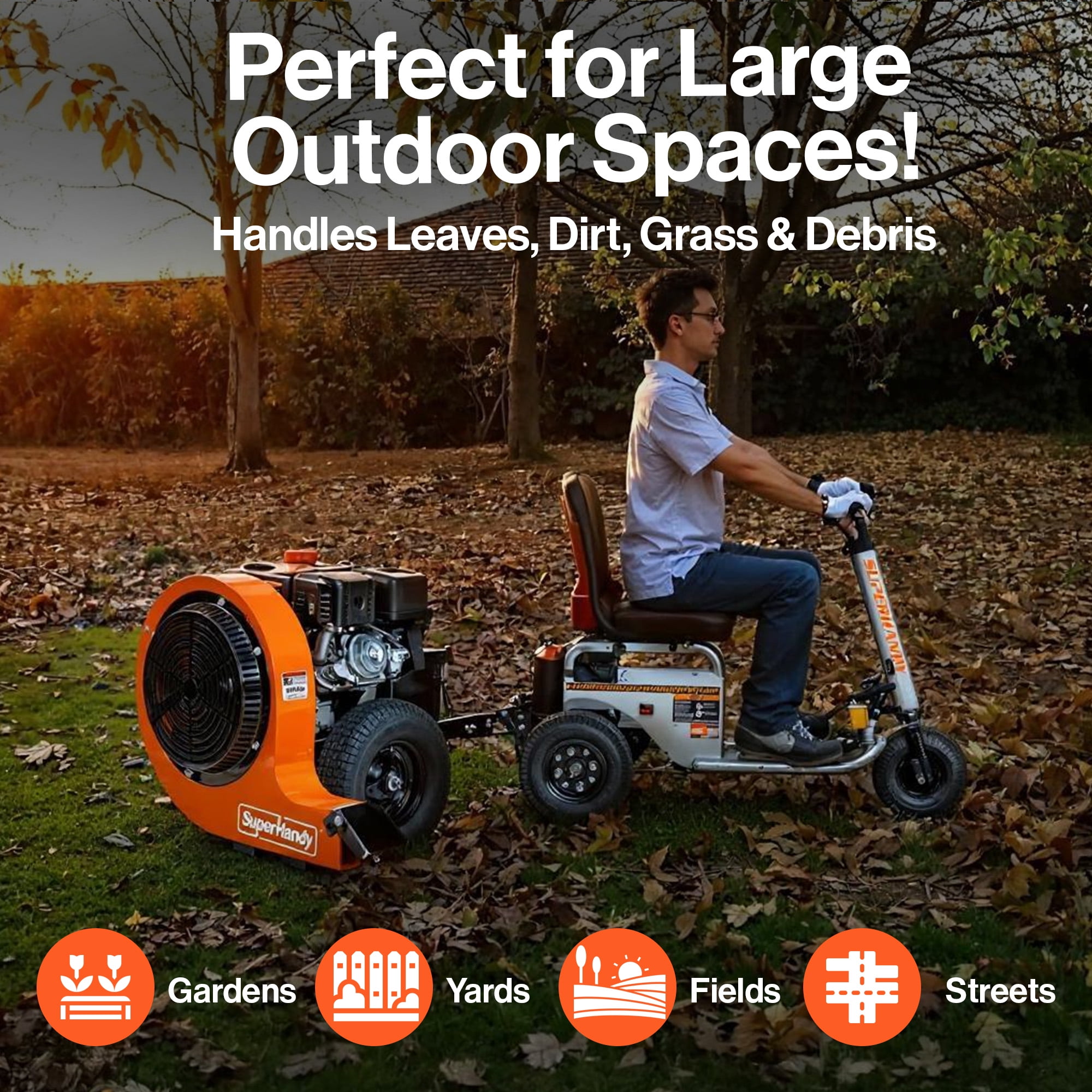 SuperHandy Tow-behind Leaf Blower