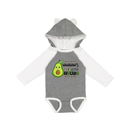 

Inktastic Mawmaw s Little Avocado with Cute Baby Avocado Gift Baby Boy or Baby Girl Long Sleeve Bodysuit