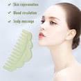 thumbnail image 3 of Gua Sha Massage Comb Mini Fake Jade Hair Comb Jade Comb Massage Guasha Comb Tool, 3 of 10