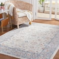 thumbnail image 2 of SAFAVIEH Blair Romayne Traditional Machine Washable Area Rug, 6'7" x 6'7" Round, Beige/Grey, 2 of 8