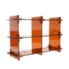 Creative Acrylic Storage Rack Free Standing Holder Cosmetic Shelf Organization Rack - Brown