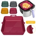 thumbnail image 4 of YAOMOBB Grill Tray Reusable Roasting Tray Easy to Clean Silicone Pot Pan with Solid Color and Oil Proof Feature, 4 of 6