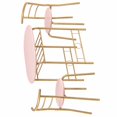 thumbnail image 3 of Ktaxon 3 Piece Dining Set, Compact 2 Chairs and Table Set with Oval Tabletop Small Kitchen Dining Set for 2, Perfect for Apartment & Small Spaces, Flamingo Pink, 3 of 6