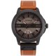 thumbnail image 1 of Calendario de moda Reloj de hombre Pulsera de cuero de PU Reloj de pulsera de cuarzo Color resistente al agua 3, 1 of 1