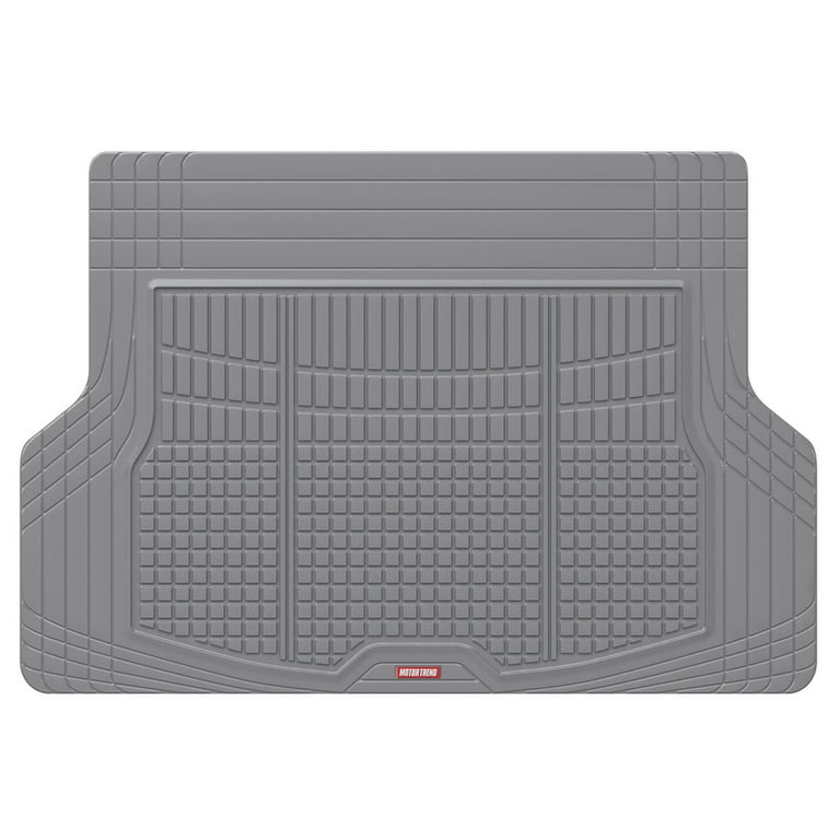 Motor Trend Flex Tough Advanced Gray Rubber Car Floor Mats with