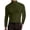 Army Green, variant on Turtle Neck Long Sleeve Tshirt Mens Layering Top Comfortable Solid Color Shirt Casual Basic Wear Gray M