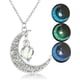 thumbnail image 4 of Luminous Moonstone Necklace For Women Girls Fashion Hollow Moon Rotating Bead Pendant, Magical Fantasy Fairy Glowing Charm Chain Jewelry,valentine's D, 4 of 5