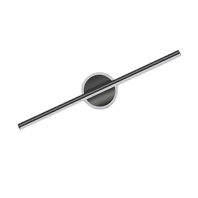 Bathroom Led Mirror Simple Style Round Black 38.00X13.00X6.00CM LED Lighting 1Pcs