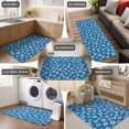 thumbnail image 6 of Runner Rug 1.64'x5.25', Blue Flowers Non Slip Backing Floor Mats Soft Area Rugs, Absorbent Muddy Dirt Trapping Carpet for Entryway Hallway Kitchen Bedroom Coastal Rustic Botanical Blooms Floral, 6 of 7