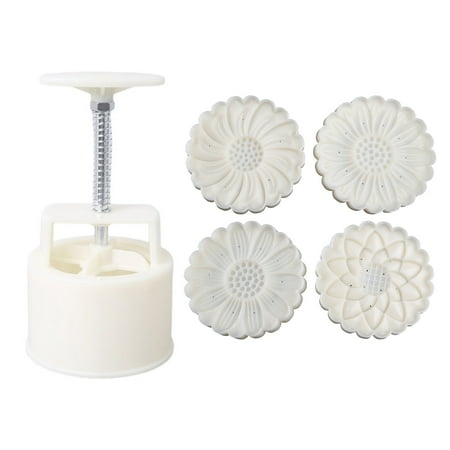 

150g/200g Plastic Material Mooncake Molds Mooncake Stamps Cartoon Flower Shaped