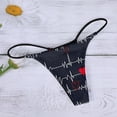 thumbnail image 2 of Aayomet Women's Brief Underwear Printed Panties (Gray, S), 2 of 5
