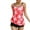 Pink Swimsuit, variant on Dagegui 2 PC Tankini Swimsuits for Women Tummy Control Bathing Suits Trendy Print Swim Tops with Boy Shorts Beach Vacation Swimwear Pink S