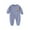 Blue, variant on IROINNID Baby Long Sleeve Onesies Baby Boy's Pajamas Soild Color Summer Creeping Clothes